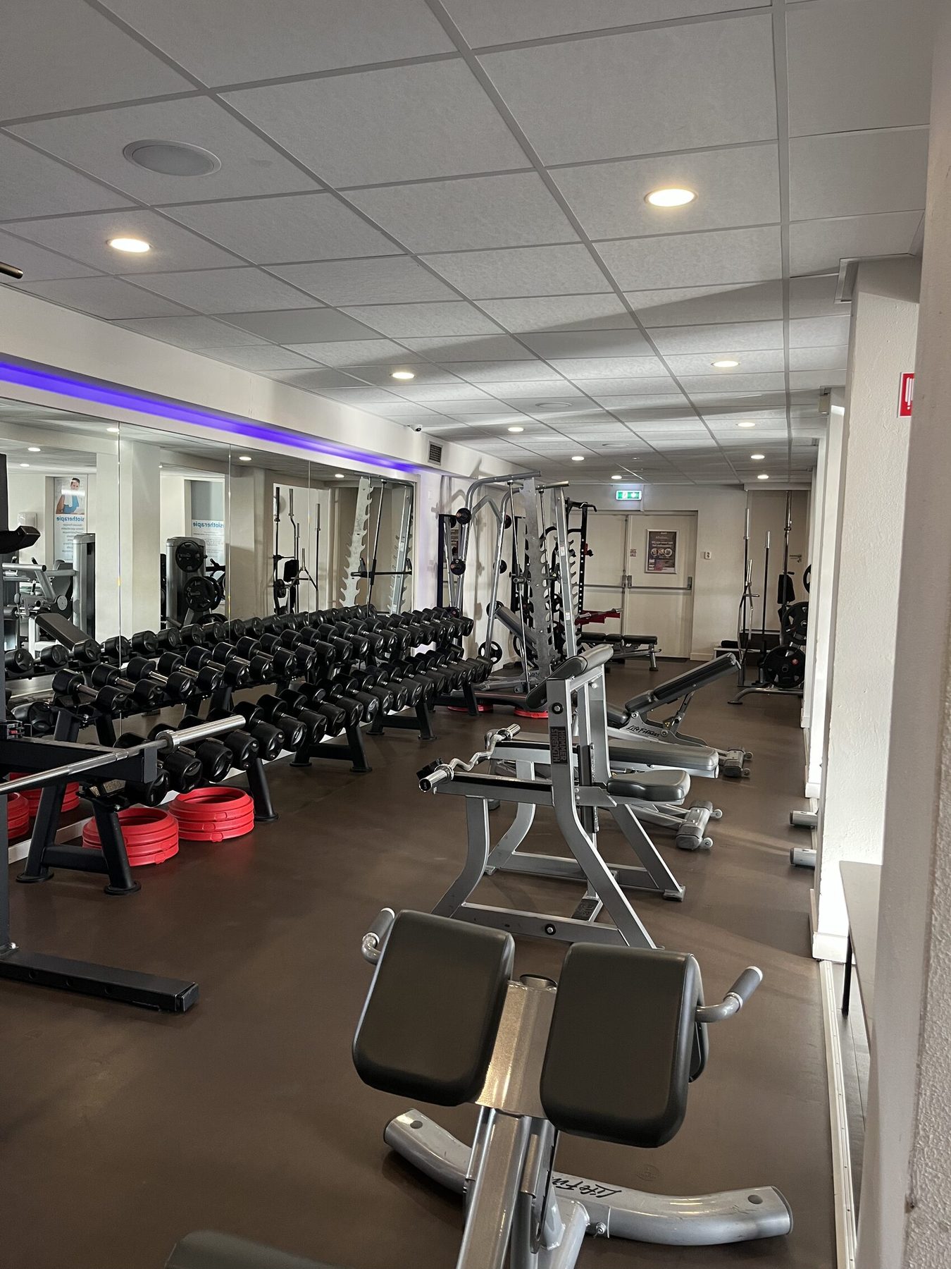 Free-weight zone van sportschool BeFit Bunde