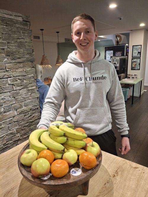 Vers fruit voor de leden bij BeFit Bunde